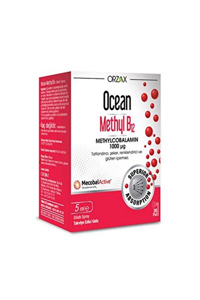 Orzax Ocean Methyl B12 1000 Mcg Methylcobalamin 5 ml