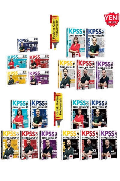 Yargı Yayınları 2026 - KPSS Lisans KAZANDIRAN MEGA SET Konu Anlatım + Video D...