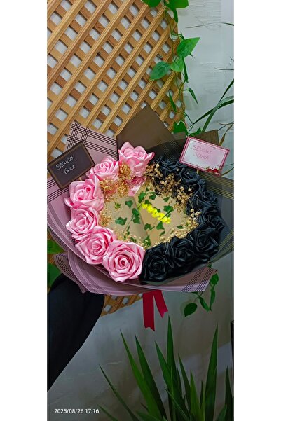 Buket Kurdeleli Senden Önce Senden Sonra Buketi