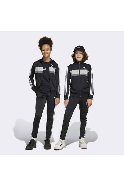 adidas Seasonal Essentials Tiberio Kids Black Tracksuit Set (Jy0509)