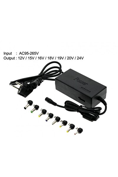 PRC Încărcător universal pentru laptop 12V-24V 120W, priză, 8 conectori