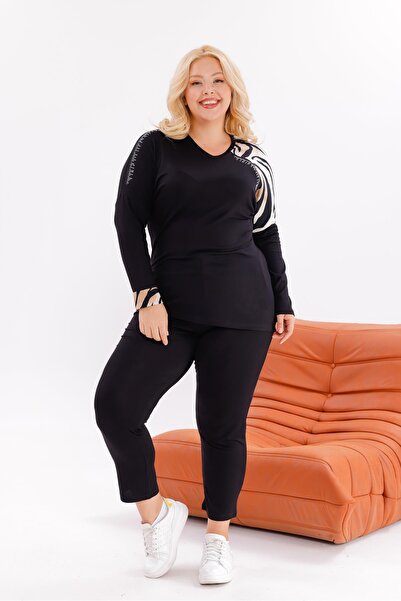 Siyezen Shoulder Detailed Cotton Lycra Set