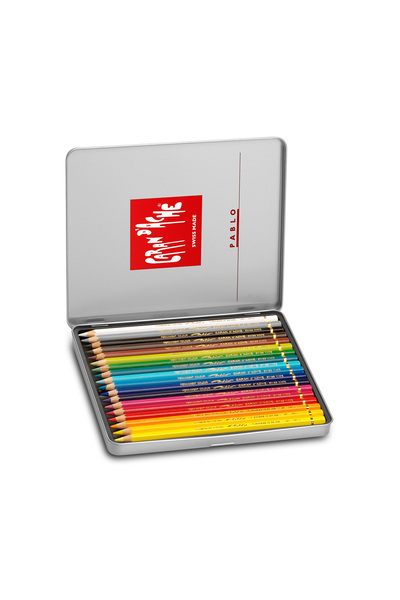 Caran d'Ache Caran Dache Paplo Metal Kutulu Kuru Boya Kalemi 666-318  /