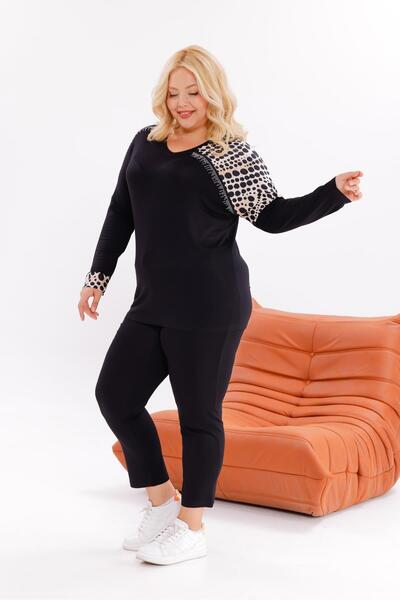 Siyezen Shoulder Detailed Cotton Lycra Set