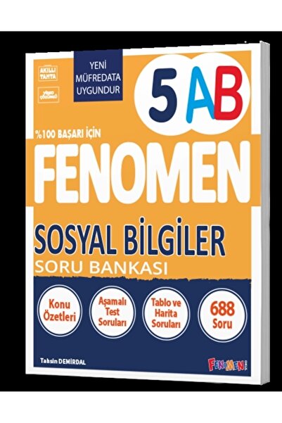 Fenomen Yayıncılık FENOMEN YAYINLARI 5 Sosyal Bilgiler A-B Soru Bankası