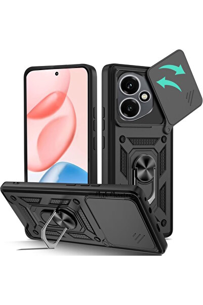 m.tk moveteck Honor 400 Kılıf Kamera Korumalı Sürgülü Yüzüklü Standlı Armor M...