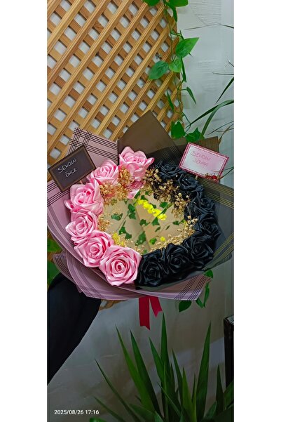 Buket Kurdeleli Senden Önce Senden Sonra Buketi