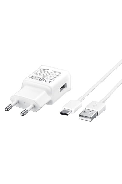 Samsung USB Wall Charger, White, 1xUSB 15W, 2A, Quick Charge with USB-C Cable