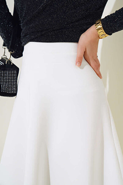 MODA Φούστα με φερμουάρ από ύφασμα Scuba