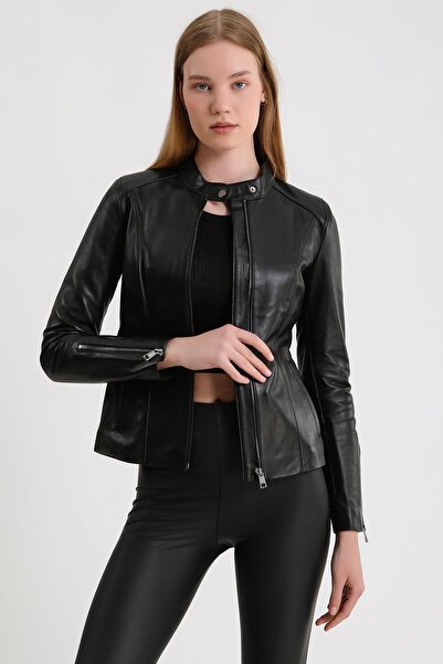 Maroquin Leather Marilyn Kadın Deri Ceket
