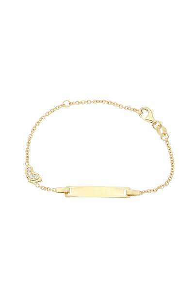 Bijuteria SORELLY Bratara Aur 14k Copii Placuta si Piciorus