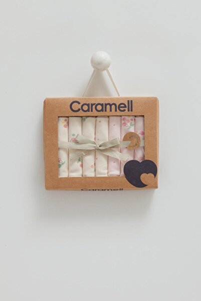 Caramell Little Emu Cherry Baby 7-Piece Baby Combed Cotton Wipes