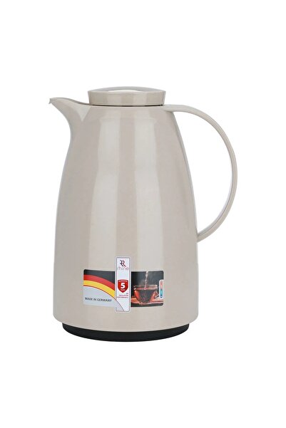 RHINESTONE thermos, 2 liters, ribbed, thermal glass inner shell, plastic outer shell - beige