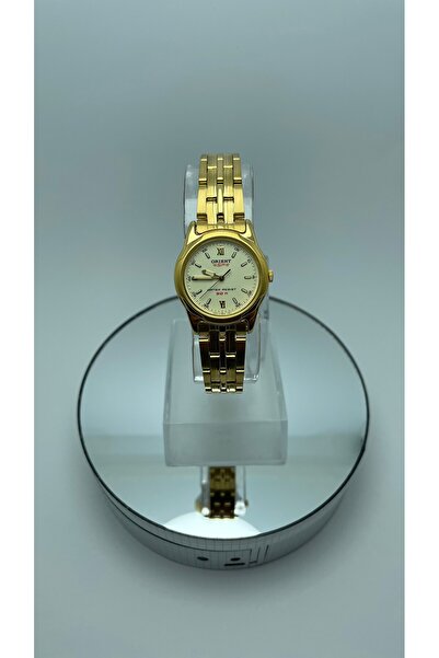 Orient Vintage Unisex Krem Kadran & Altın Renk Çelik Quartz Kol Saati | 2 Yıl Garantili