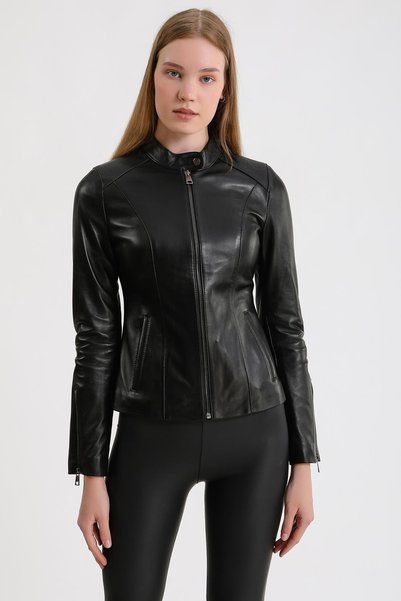 MQ Leather Maroquin Leather Marilyn Women's Leather Jacket