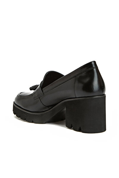 Dıvarese Siyah Kadın Deri Loafer