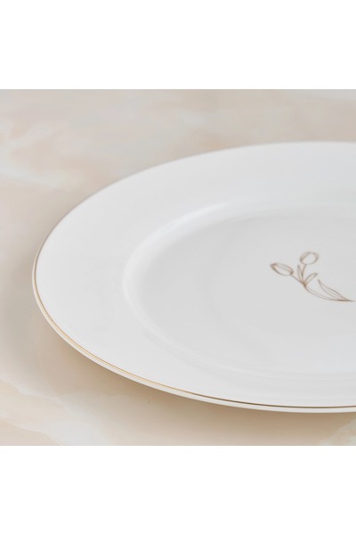 Generic Tulip Porcelain Dinner Plate - 27 cm