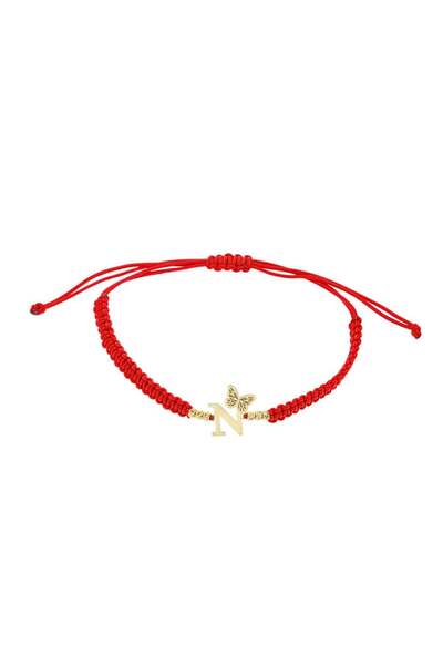 Bijuteria SORELLY 14k Gold Bracelet String Initial N