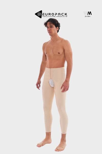 EUROPACK حزام ضغط البطن للرجال بعد العمليات الجراحية LP-350 - يصل إلى الكاحل