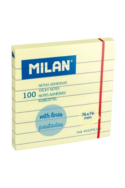 Milan Notițe adezive, culoare galben pal, material hârtie, dimensiune 76x76 m...