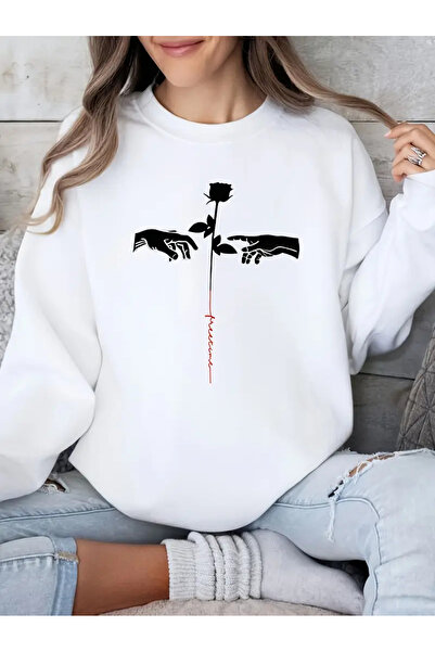 Jose Clothing Μακρυμάνικο φούτερ με στάμπα Premium Oversize Cut