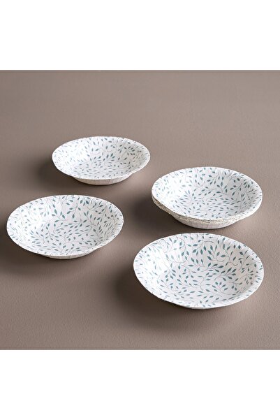 Generic Livs Ellipse 10-Piece Wood Pulp Disposable Side Plate Set - 23 cm