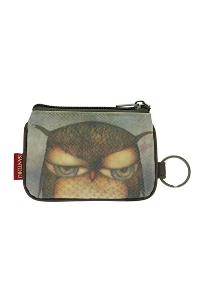 Santoro Grumpy Owl key wallet 9x13x1 cm