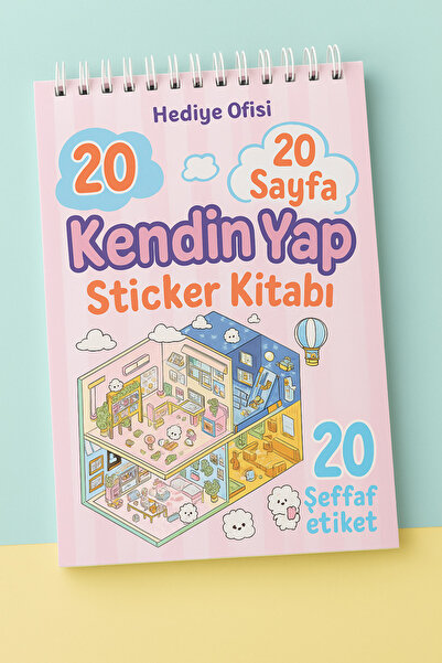 hediyeofisi مجموعة ملصقات ثلاثية الأبعاد مكونة من 20 ورقة من الملصقات و20 ورق...