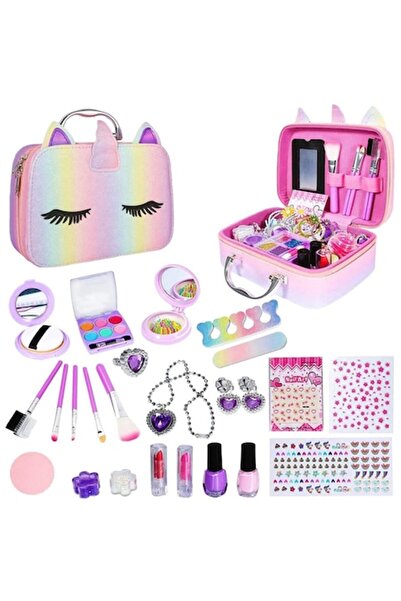 SOLTOY Set make up de jucarie pentru fetite Trusa Happy Unicorn SOLTOY®, Cutie de depozitare, Accesorii