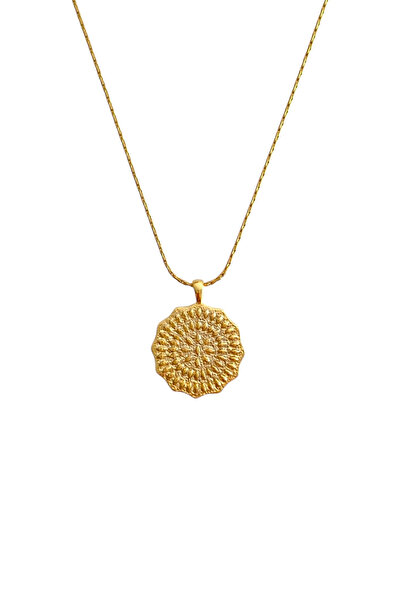 Bonnjerra Jewellery Çelik Hayalet Yılan Zincir Gold Madalyon Kolye