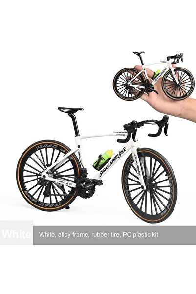 Choice white Alloy Bicycle Model - Road and Mountain Bike Adult Children Toys, Great Easter Gift for Cyclin