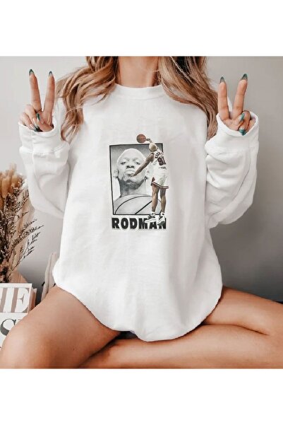 Aether سويت شيرت مطبوع بأكمام طويلة وقصة كبيرة الحجم