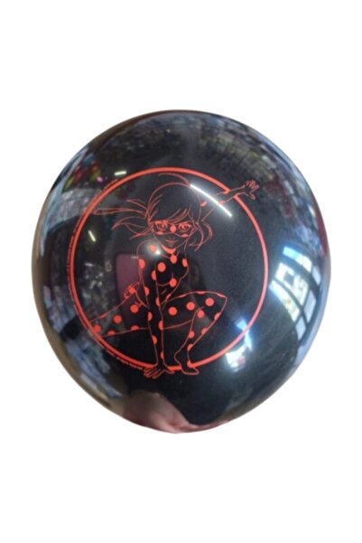 Miraculous Set 6 baloane latex, 23 cm, Miraculous, Lady Bug