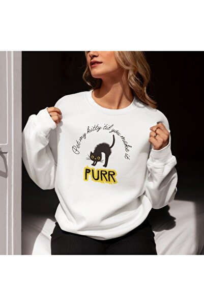 Jose Clothing Hanorac imprimat cu mânecă lungă, cu croială supradimensionată ...