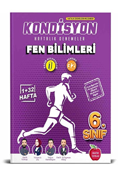 Newton Yayınları Newton 6.Sınıf Kondisyon Fen Bilimleri Haftalık Kazanım Denemeleri 33 Hafta