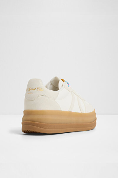 Aldo Elabrintar - Women's White Lace-Up Platform Sneaker