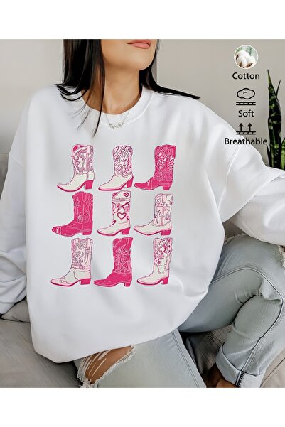 Jose Clothing Hanorac imprimat cu mânecă lungă, cu croială supradimensionată ...