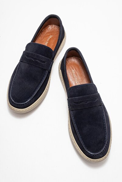 depderi Genuine Leather Men's Loafer Inner Outer Leather Men's Shoes