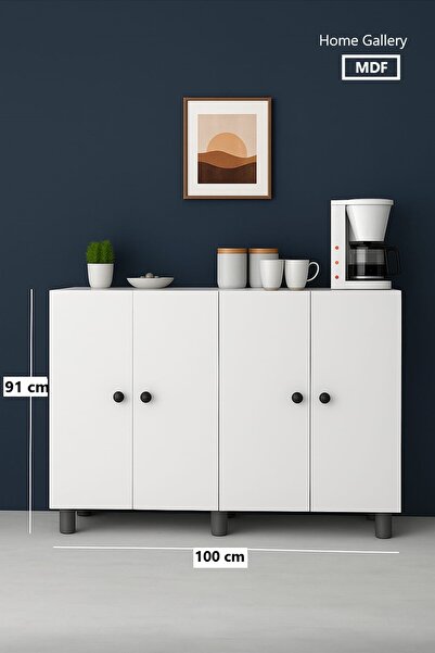 HOME GALLERY Çok Amaçlı Dolap Yan Yana Kurulum 100 cm Mdf