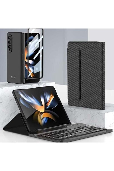 Generic New Case Compatible for Samsung Galaxy Z Fold 4/ Z Fold 3 Phone Keyboard Shell + Phone Case, Deforma