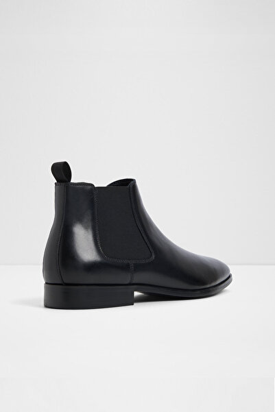 Aldo SOSA - Ανδρικές μαύρες γνήσιες δερμάτινες μπότες Chelsea slip-on