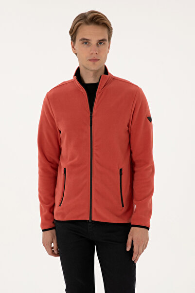 U.S. Polo Assn. Erkek Regular Fit Gül Kurusu Polar Örme Hırka 50313779-VR026