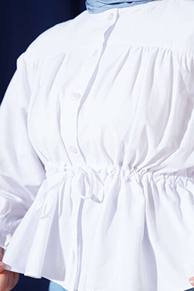 MODA Short Shirt with Drawstring Waist Skirt