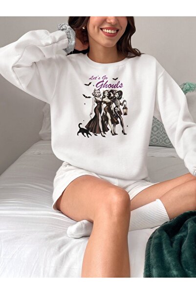 Jose Clothing Hanorac imprimat cu mânecă lungă, cu croială supradimensionată ...