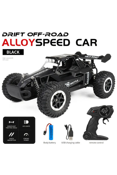 Shem 1:16 Off-Road RC 2.4GHz Uzaktan Kumanda, Şarj Edilebilir 500mAh Lityum P...