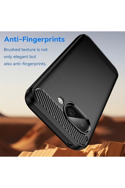 SKYDDAR INNOVATION Θήκη για Google Pixel 9a, Σιλικόνη άνθρακα, Λεπτή σιλικόνη, υφή ινών άνθρακα, σετ αυτοκόλλητων, Μπλε