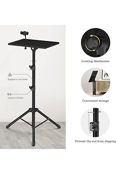 Generic New Projector Stand Tripod, Laptop Floor Stand Adjustable Height 22 to 47 Inches, Projector Tripod S