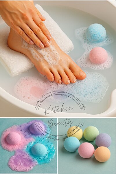 İndirimKap Banyo Topu Manikür Ve Pedikür Topu,Nem Bombası, Banyo Bombası Banyo Topu 45 Gr.