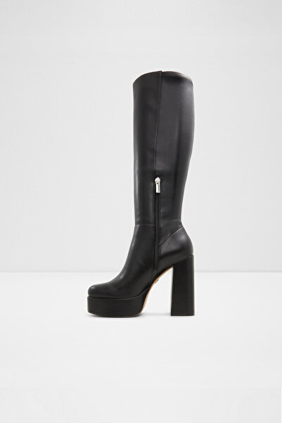 Aldo ALBIE - Kadın Siyah Blok Topuklu Fermuarlı Çizme