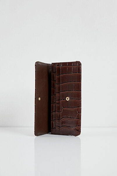 Arma Life Women's Embossed Patterned Faux Leather Brown Handbag